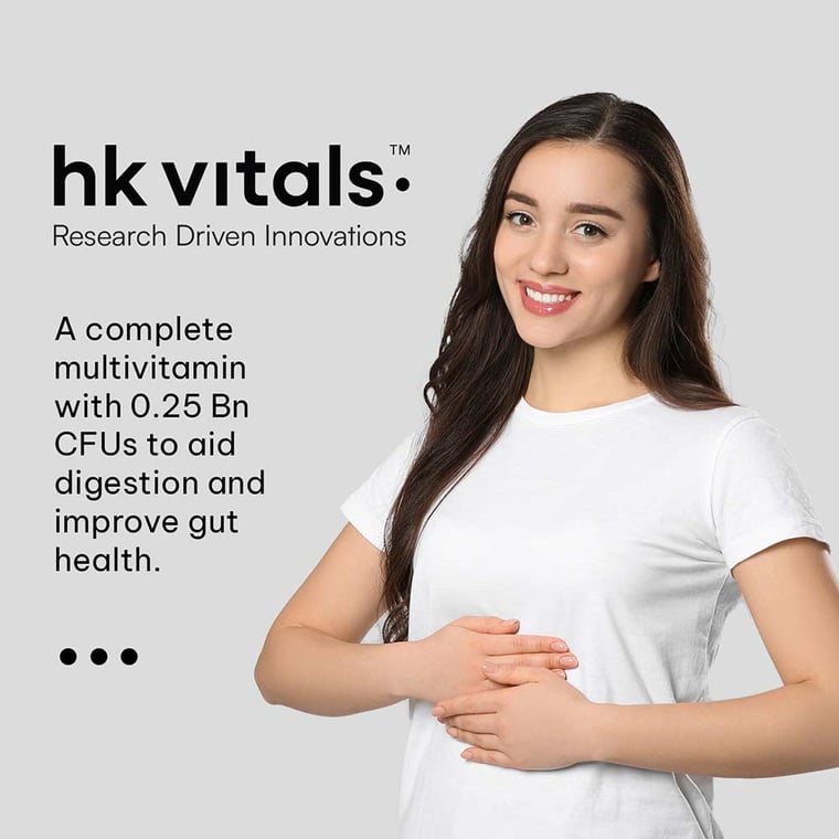 3 - HK Vitals Multivitamin with Probiotics by HealthKart,  60 tablet(s)  Unflavoured