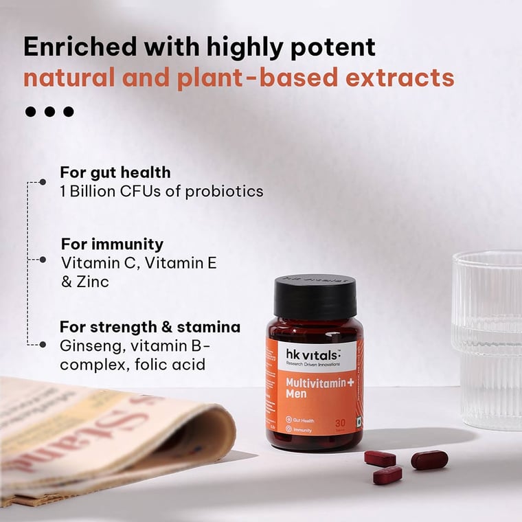 4 - HK Vitals Multivitamin Plus Men,  30 tablet(s)  Unflavoured