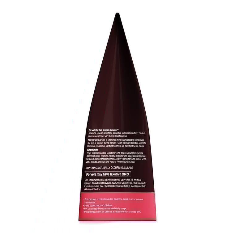 1 - HK Vitals Hair Strength Gummies,  60 gummies  Strawberry